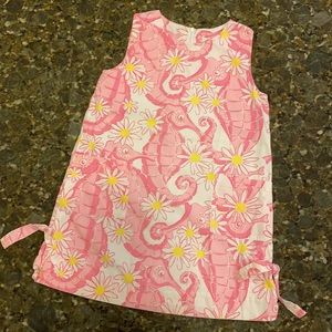 Lilly Pulitzer Girls 6 Seahorse Shift Dress